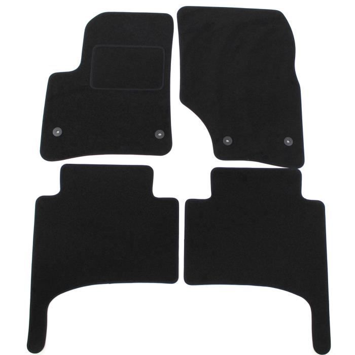 Tapis De Sol - Peugeot - Cayenne 2002-2010 - Velours Noir - Ajustement Précis - Antidérapant