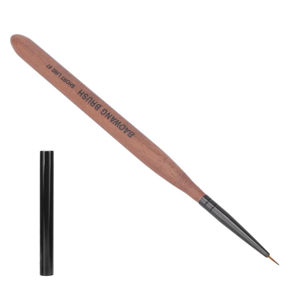 Ergonomic Handle Nail Painting Brush Nylon Fiber Hair Nail DIY Brush Nail Drawing Brush  Home Use 5mm