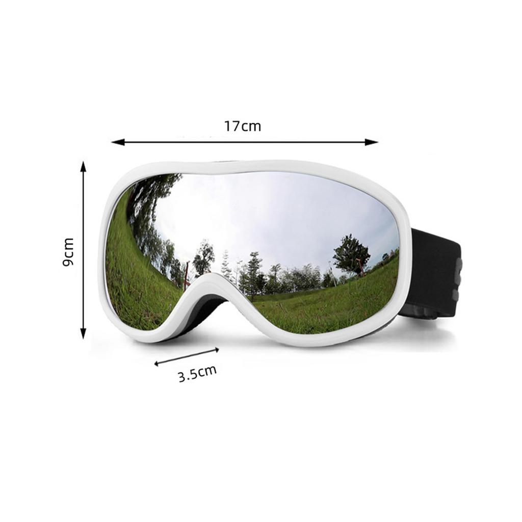 Lalapala Snow Goggles 180° Wide View, Dual Anti-Fog Lens, UV Protection, OTG Over-Glasses, Frameless for Ski and Snowboard
