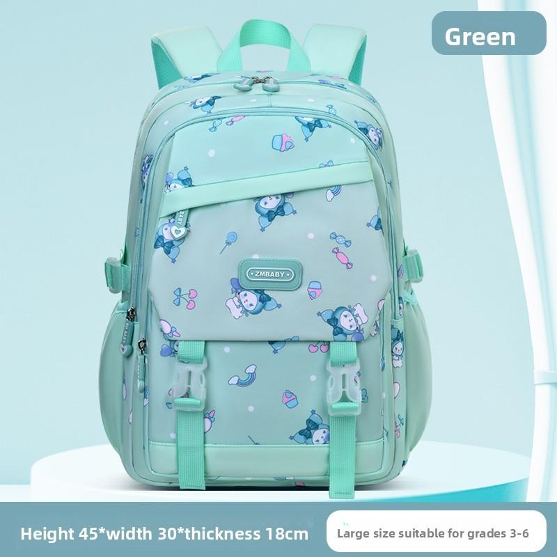 Kuromi Childrens School Backpack With Breathable Nylon And Padded Straps For Girls