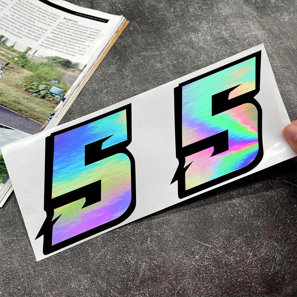 White Reflective JDM Car Stickers Waterproof DIY Decorative Cover for Motorcycle
