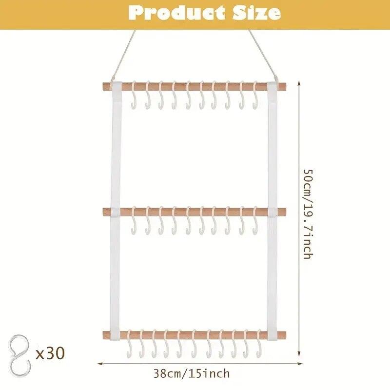 Headband Display Rack Headband Organizer for Girls Hair Accessories Organizer Storage Wall Hanging Decor for Nursery Toddler