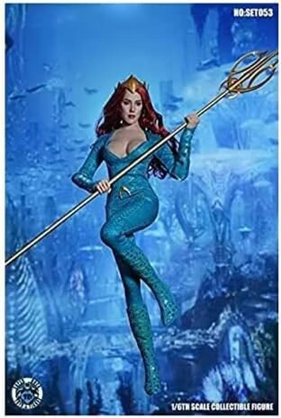 

SUPER DUCK SET053 a Western Beauty and the Sea Scale Action Figure and Weapon Set Not Princess, Princess, 1/6 Head, Outfit, (Body Included)