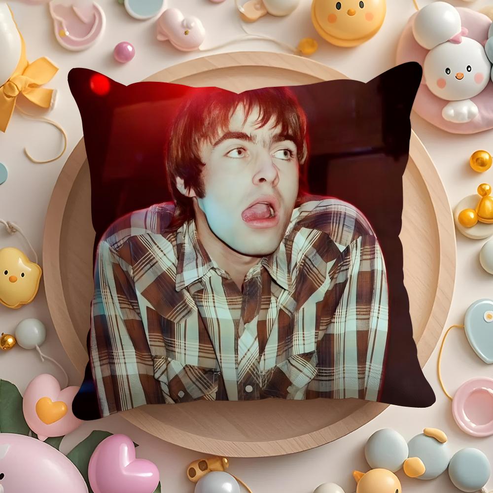 

Singer L-Liam G-Gallagher Cushion Cover Home & Car Multi-Scene Pillow Cover - Reversible, Soft & Durable for Daily Use 30cmx30cm