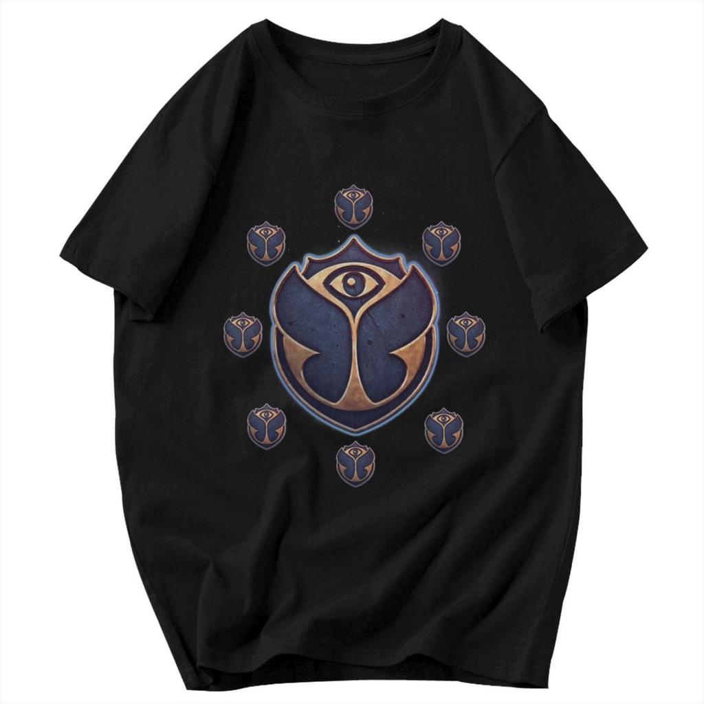 Men T Shirt Tomorrowland Music Idea Y2K Graphic Oneck Unisex Tops T Shirts