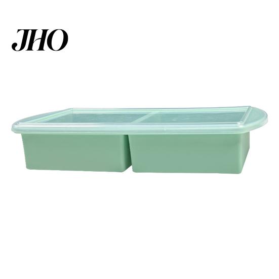 Caja de Comida para Control de Porciones Bandeja de Silicona para Congelar Sopa con Tapa Flexible Libre de BPA a Prueba de Fugas Moldes Versátiles para Congelar para Sopas Salsas Y Complementarios