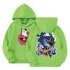 Child Fashion Lightweight Long Sleeve Pullover With Pockets  Print Hoodie