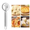 1pcs Stainless Steel Roller Embossing Pastry Wheel Cutter Decorative Edge Tool Kitchen Baking Dough Pizza Dumpling Accessory