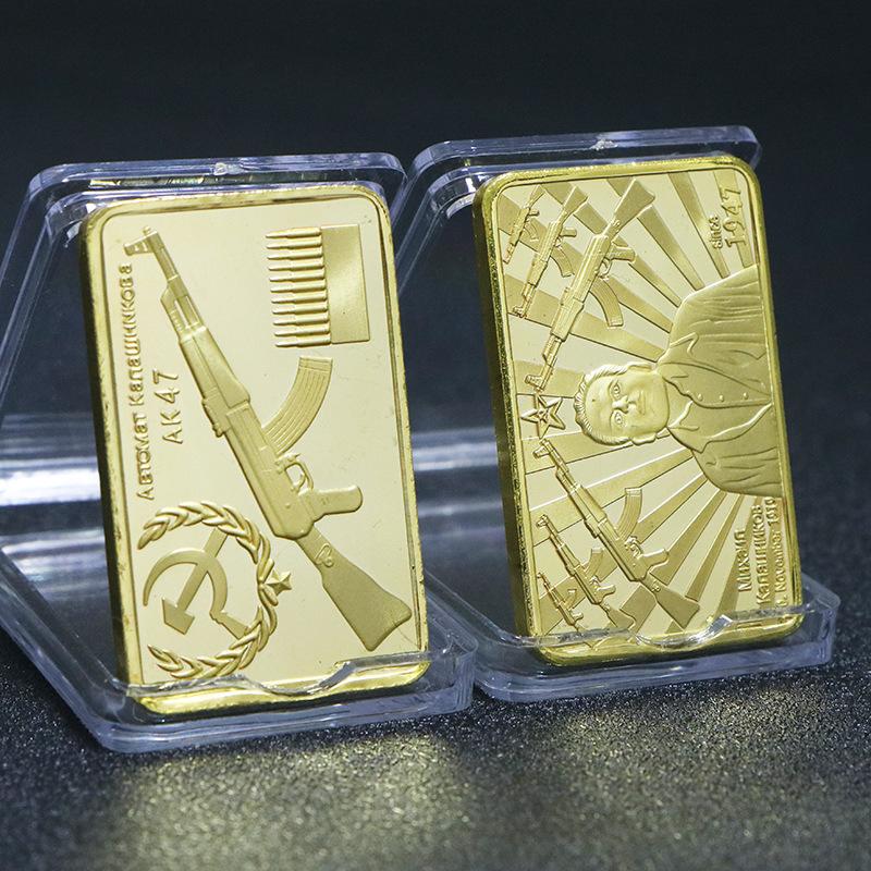 Stati Uniti, Germania, Europa, Blocchi commemorativi quadrati, monete commemorative, monete, oggetti da collezione, lingotti d'oro, blocchi placcati in oro