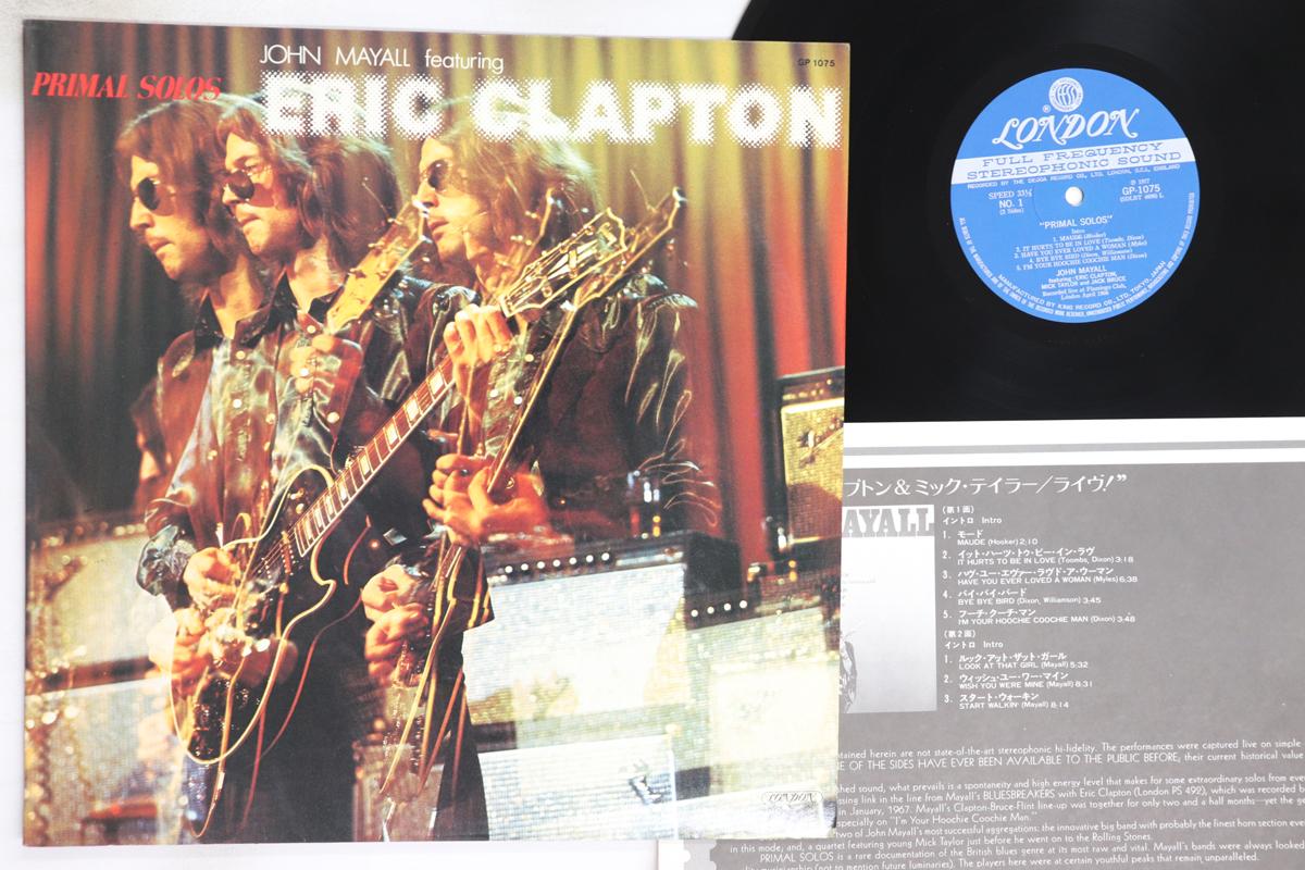 

LP Record JOHN MAYALL - Primal Solos GP1075 LONDON 1977 Japan Rock Used