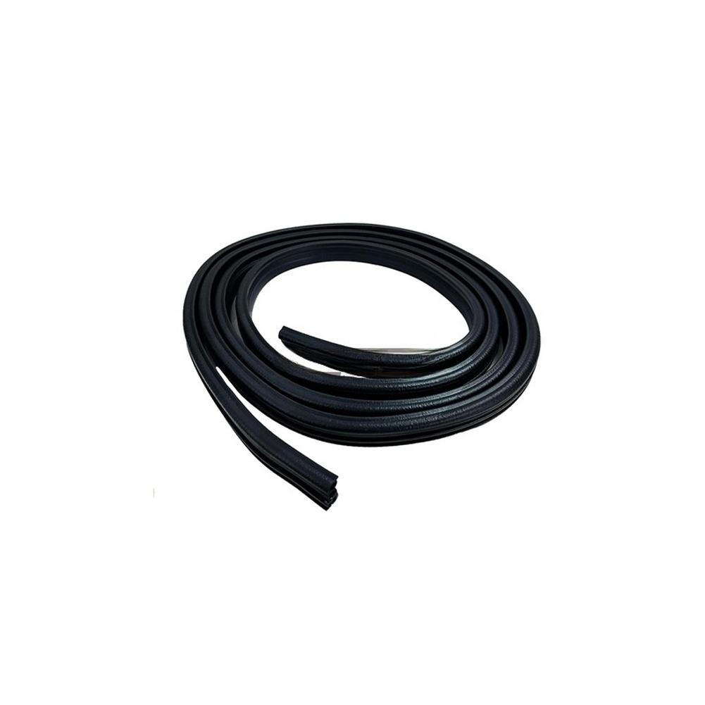 Car Door Seal Glass Weatherstrip Rubber Construction Non Deformation Easy Installation Direct Replacement Black