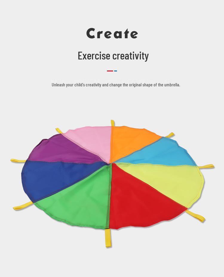 Rainbow Kindergarten Umbrella: Sensory Play Toy for Outdoor Parent-Child Activities