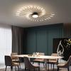 Black 42 Heads Non Dimmable Pendant Lights Creative Fireworks Design Chandelier Modern Ceiling Light for Living Room Exhibition Hall Bedroom