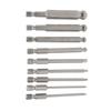 9pcs 75mm Magnetic Screwdriver Bit Set Ball Head 14 Inch Hex Shank Hex Screwdriver Drill Bit Set