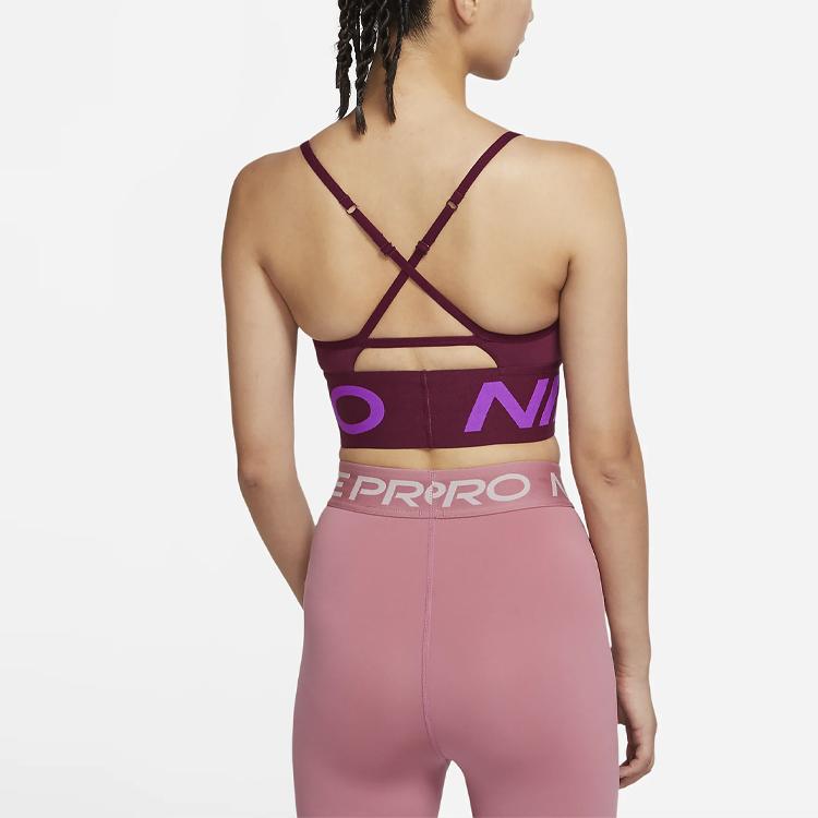 Nike Low Support Training Sports Vest Women tops Dark-Beetroot CT3765-638