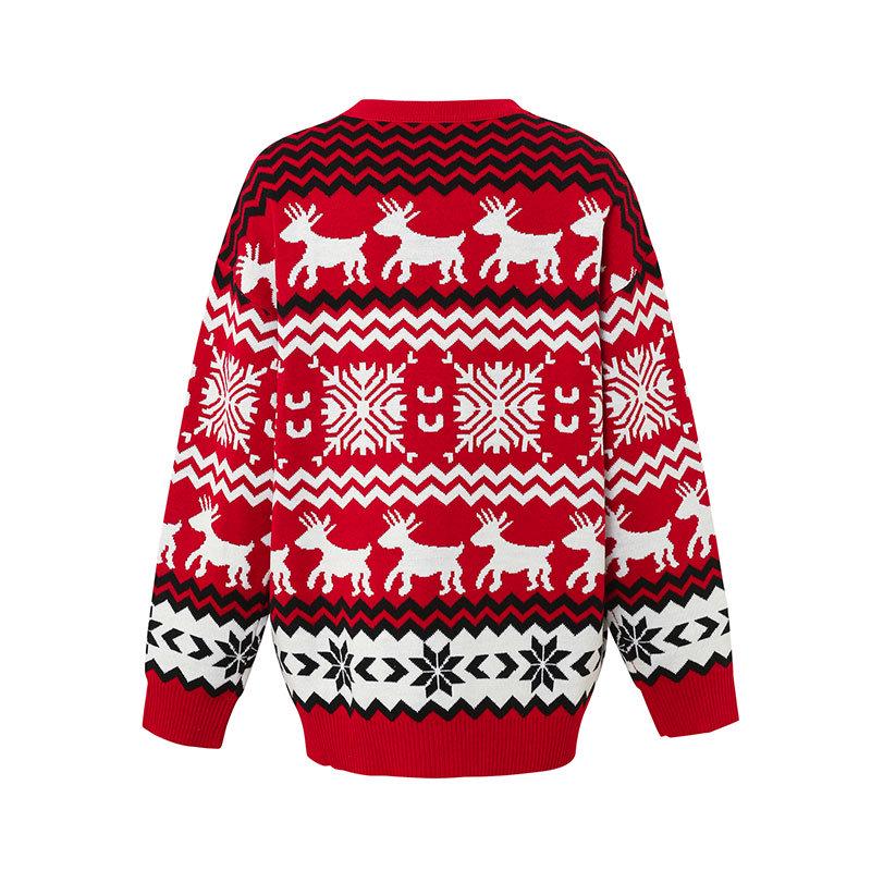 European and American Winter Women's Reindeer Knitwear Pullover