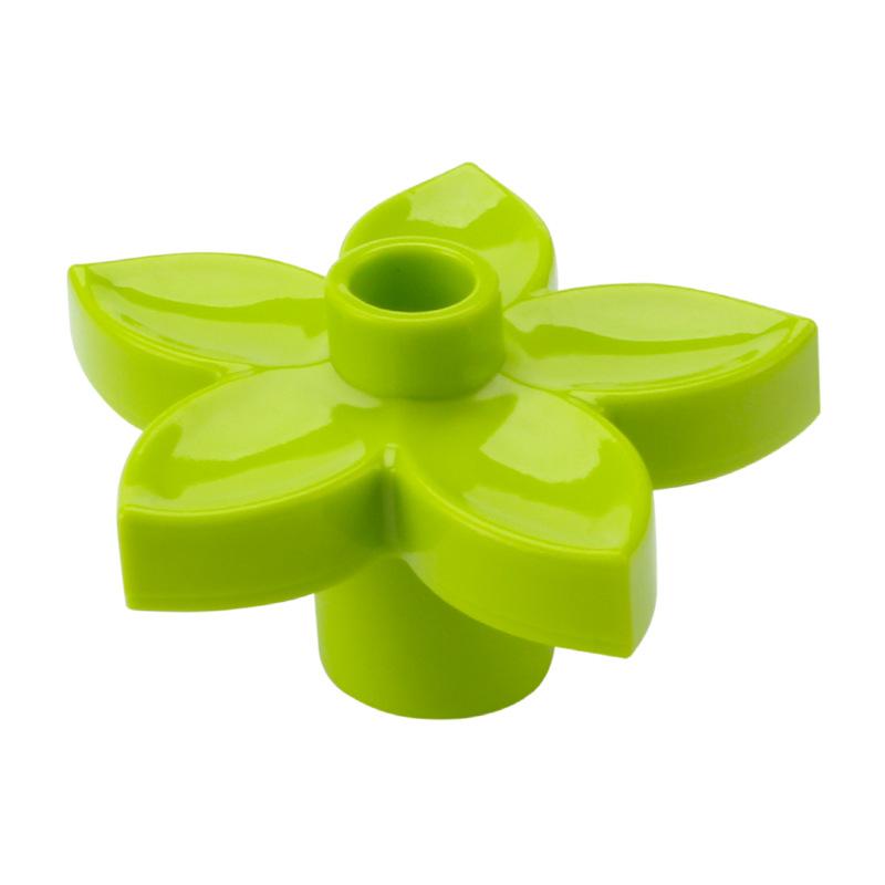 4pcs Big Building Block Forest Plant Series Flower Grass Tree Outdoor Adornment Street Accessories Compatible Scenes Toy For Kid