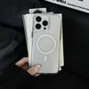 Luxury Transparent Shockproof Armor Case for iPhone 15 14 13 12 11 Pro Max Magnetic For Magsafe Wireless Charging Acrylic Cover