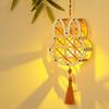 Rabbit Mid-Autumn Wooden Lantern Glowing Chinese Style Handheld Lantern Handmade DIY Portable Flower Lantern Girl