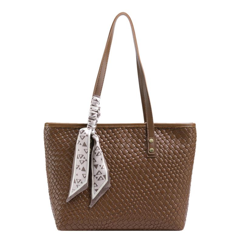 

Handbag Women s Urban Simple Fashion One Shoulder Oblique Cross Underarm Tote Bag темно-коричневого кольору