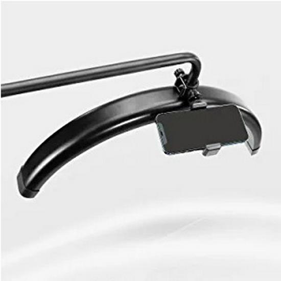 24.5" Half-Moon U-Shaped LED Beauty Lamp for Eyelash Extension & Eyebrow Tattooing - Warm Light, Eye Protection