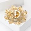 Fashion Creative Alloy Fireworks Styling Brooch, Niche High-End Women'S Clothing Pin Jewelry Brooch