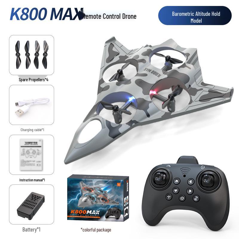K800 Four-Axis Kids' Toy Drone: Durable, Remote-Controlled Airplane - Perfect Holiday Gift.