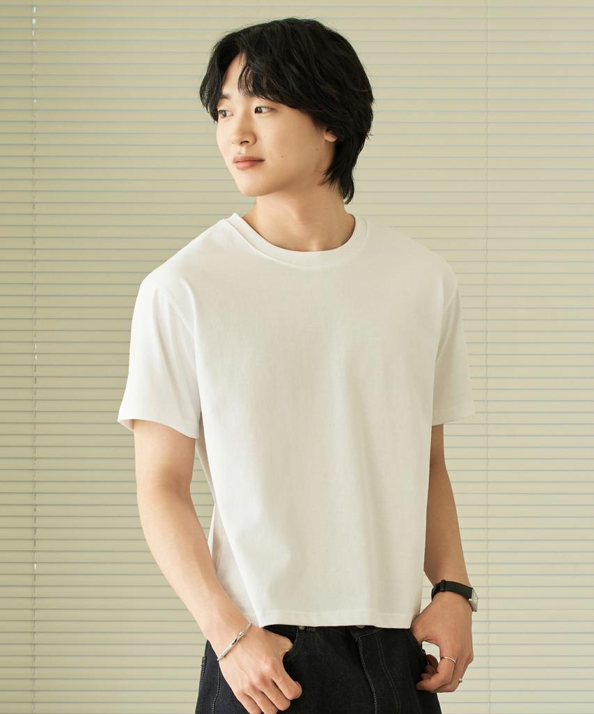 HYOJI 26 Ss Crop Short Sleeve T-Shirt (Round/U-Neck) (Type B)