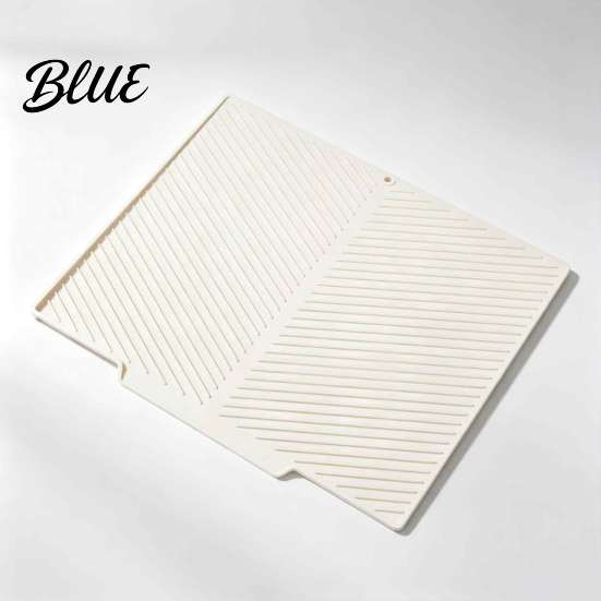 Large Dish Rack Heat Resistant Drying for Mat Tray Silicone Kitchen Counter Non-Slip Drain Easy to Clean Board Pad