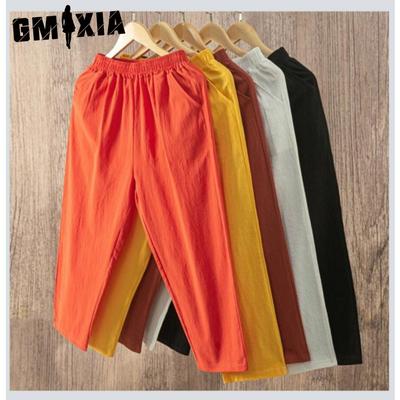 Women's Fashion Casual Solid Color Print Pants & Capris
