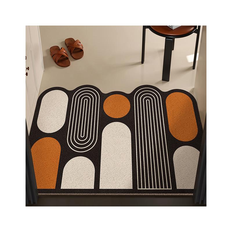 Einfache und explosive Eingangstürmatte, Seidenring-Fußmatte kann beim Betreten des Eingangsbereichs zugeschnitten werden, Haushaltliche rutschfeste und waschbare Fußmatte