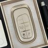 Compatible Key Case for Jeep Wrangler, Grand Cherokee, Cherokee, Compass, Patriot, Dodge Journey, and Renegade.