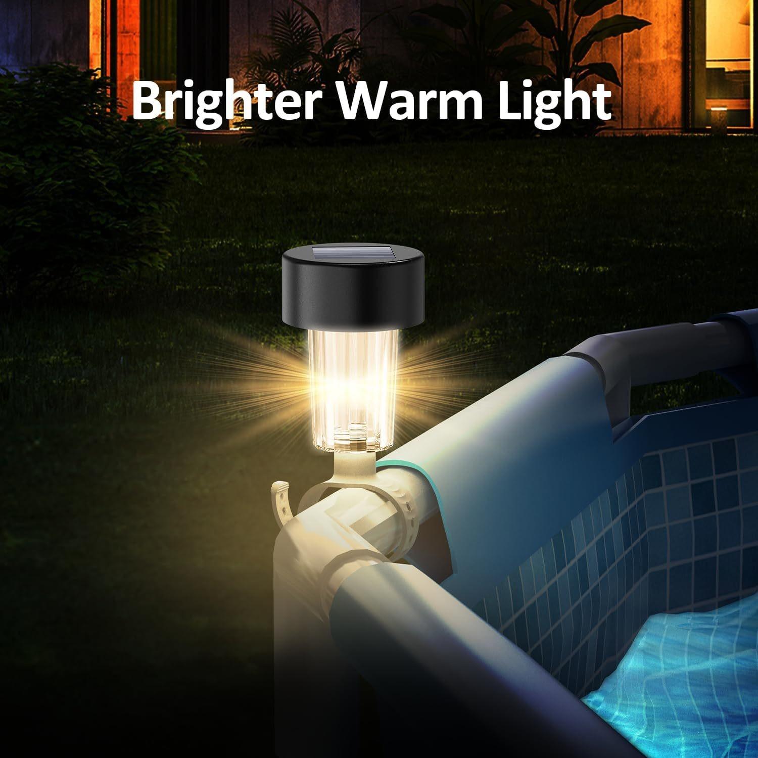 

6pcs Solar LED Pool Lights Suitable For Ground Pool Fence Decoration LED Pool Accessories Night Lights