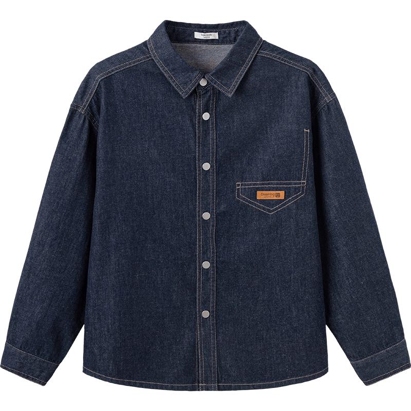 Balabala Kids' Long-Sleeve Denim Shirt
