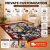 Demon Slayer Character Collection Indoor Rug Thick Nonslip Carpet For Study Reading Area Home Decor Halloween Gift