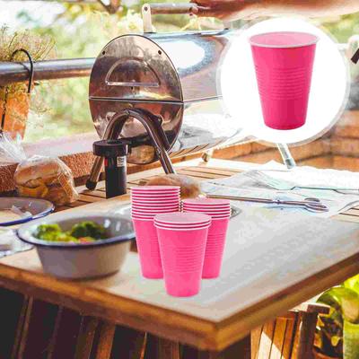 20 Stück Plastik-Partybecher, Trinkbecher, Wasserbecher für Hochzeiten, Camping, Einwegbecher