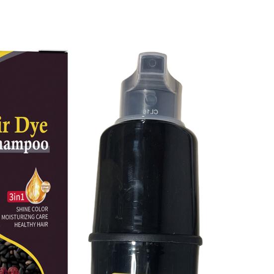 100ML 3-in-1 Hair Color Shampoo Ammonia-Free Herbal Ingredients Moisturising Protecting Hair Black Hair Dye