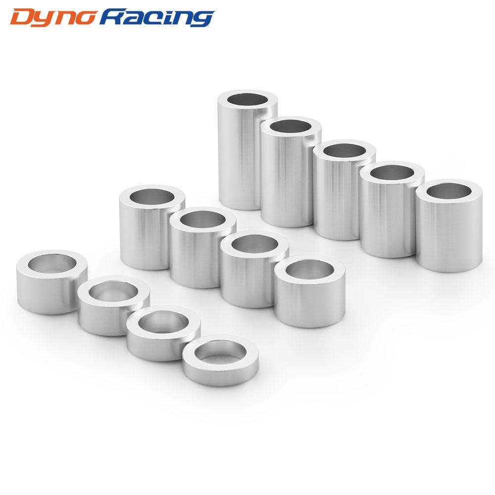 

13-Piece Harley Motorcycle Bobber Wheel Spacer Set, 3/4 Axle, 1-1/8 Outer Diameter серебряный