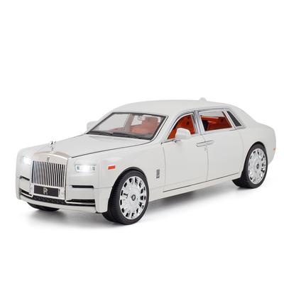 Prabangus 1/20 mastelio fantominio lydinio automobilio modelis su variklio garsu ir patraukimu atgal, žaislinis automobilis su 6 atviromis durimis, kolekcijos demonstracinė dovana vaikams