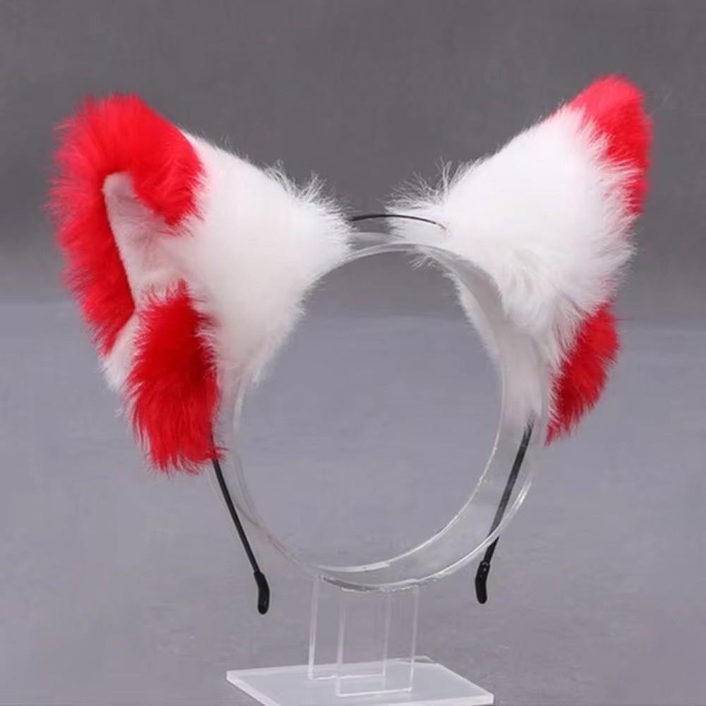 Anime Cat Ears Headband Lolita Furry Cosplay Headwear Fashion Plush Hair Band Halloween