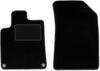 Black Front Mats For: Peugeot 407 Coupe, Sedan, Estate, SW (2004-2011)