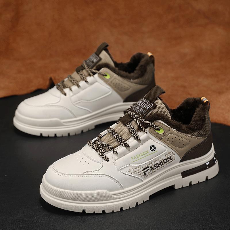 

Зимние новые бархатные теплые кожаные спортивные туфли на низкой подошве с увеличением высоты, в стиле ретро, с цветной шнуровкой, повседневная мужская обувь 44