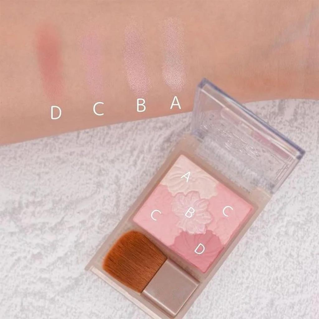 Canmake Glow Fleur Cheeks B02 Rose Ballerina Glänzend Transparent 1 Stück (Mischungstyp) Wange, Highlight, Matt, (x 1)