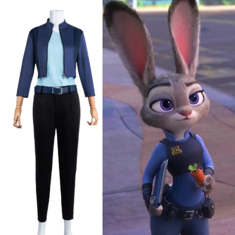 Zootopia 2 Judy Hopps Cosplay Costume With Polyester And Elastane For Kids Halloween Events