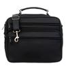Men's Leather Bag 2 Compartments Saddler Hardware Black