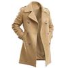 Men's Double-Breasted Overcoat, Warm Thick Winter Coat