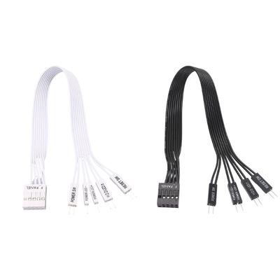 Motherboard Expansion Cable Power LED Reset PC Power F-PANEL Female To 2Pin Male Connector for Computer Reset Hard Drive