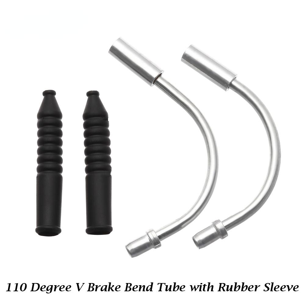 

8 комплектов V-образных тормозных лапш, направляющих для троса, изгибов труб, защитных рукавов для шлангов, тормозных лапш для велосипедов MTB, горных велосипедов 8set 90 Bend