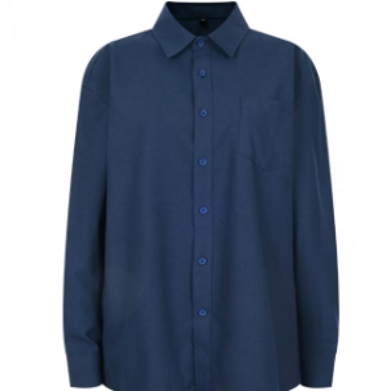 Shop   Women Collar Neck Standard Fit Oxford Long Sleeve Shirt Red Int Wbl 20602