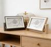 Cadre Photo Rotatif en Bois Double Face de Forme Irrégulière 6 Pouces Décorations pour Panneaux Muraux de Maison Décoration Intérieure de Maison